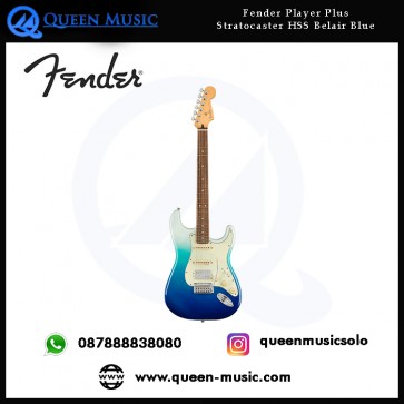 Fender Player Plus Stratocaster HSS Electric Guitar - Belair Blue