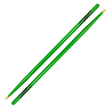 Zildjian Acorn Tip Neon Green Drumsticks  5A