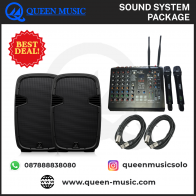 Paket Speaker Aktif Behringer 15 inch + Mixer Recording tech 